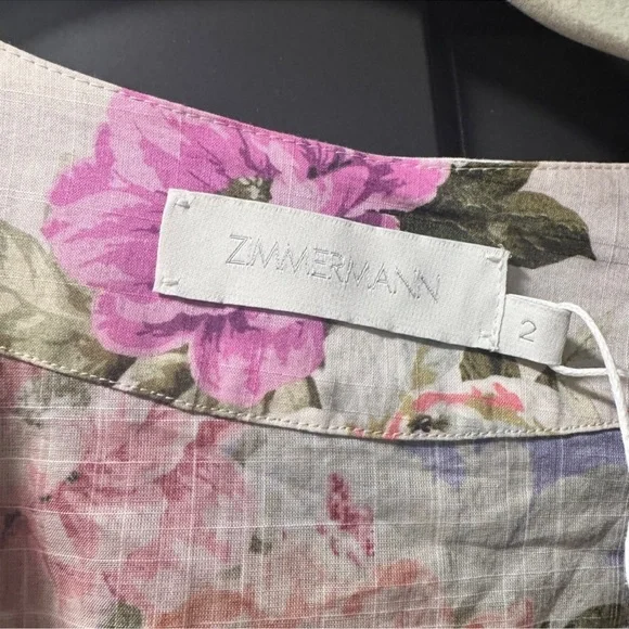 Zimmermann Floral Patchwork Midi Dress - Multicolor - Picture 6 of 6